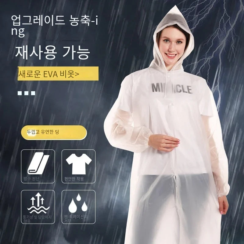 High Quality 1piece 145*68CM EVA Unisex Raincoat
