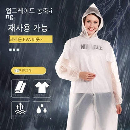 High Quality 1piece 145*68CM EVA Unisex Raincoat