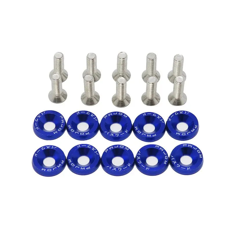 10 PCS M6 Car Modified Fasteners Fender Washer Bumper Engine
