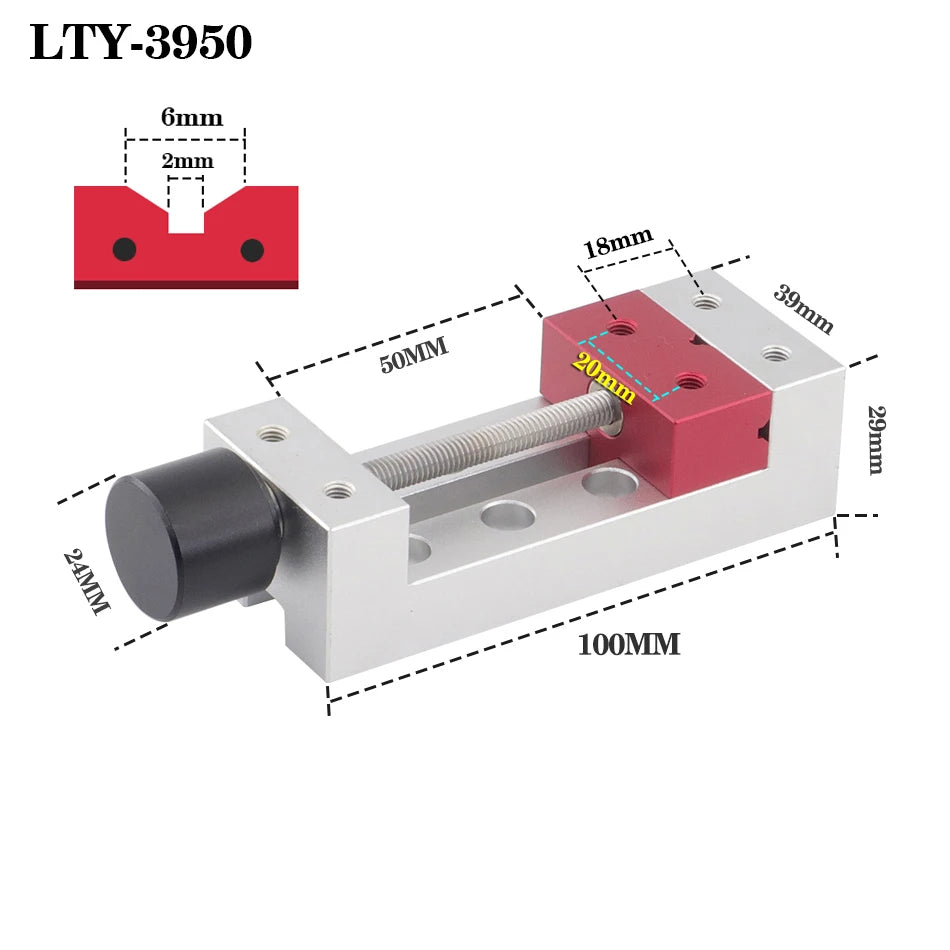 Precision Mini Vise Engraving Machine CNC Drilling Machine Small Welding Table All Aluminum Operation Manual Table Clamp