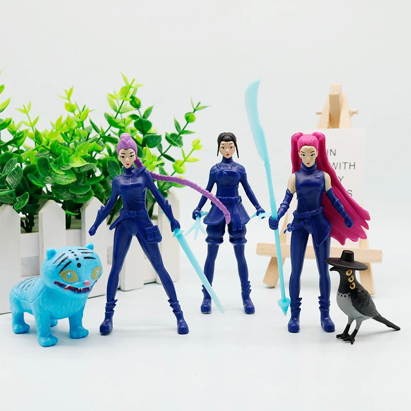 12pcs/Set Kpop Demon Hunters Action Figure Toy