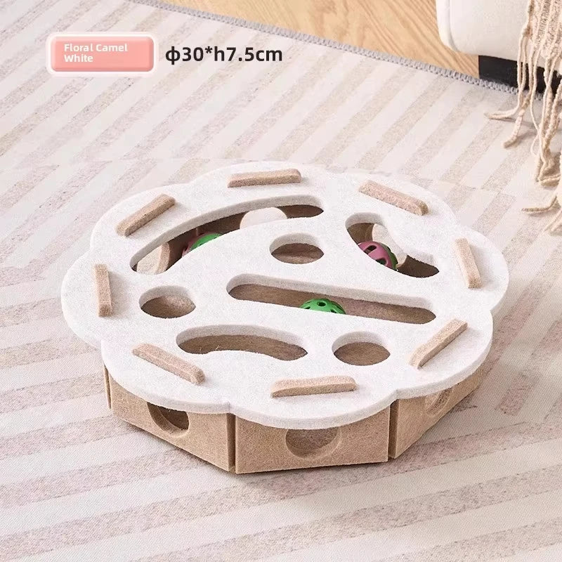 Cat Puzzle Toy Felt Puzzle Box Cat Exercise
