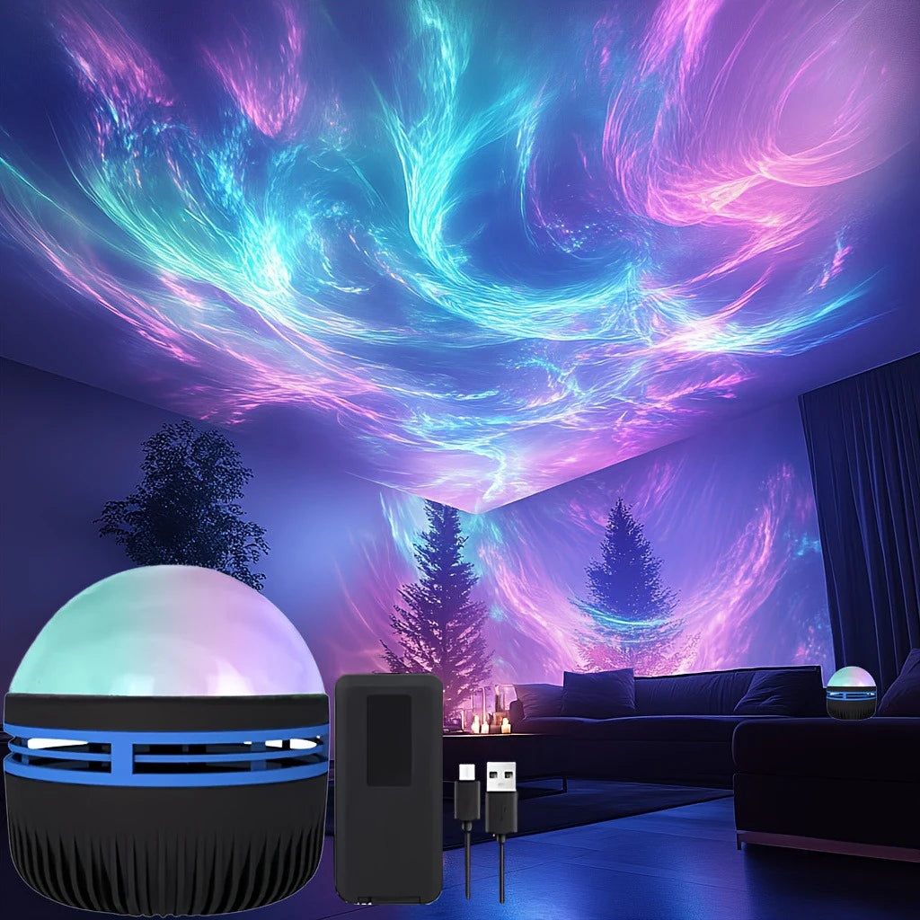 1pc LED Northern Lights Projection Lamp,Aurora Borealis