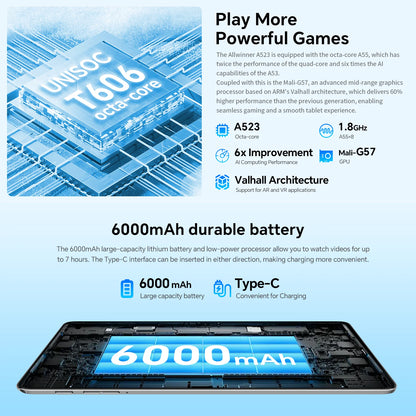 Teclast P30T Android 15 Tablet 10.1" IPS Max 12GB RAM