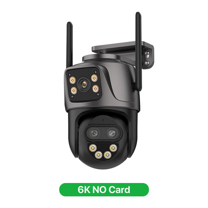 6K 9MP HD IP Camera Outdoor Three-Lens External