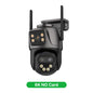 6K 9MP HD IP Camera Outdoor Three-Lens External