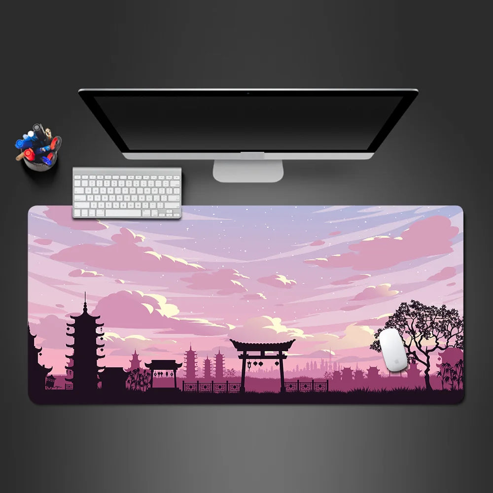 Mouse Pad sakura landscape desk accessories Mat Gamer