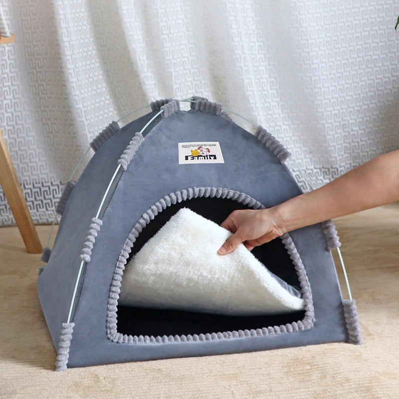 Foldable Cat House Pet Tent Four Seasons Universal