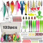 Fishing 83/133/193/239/409pcs Fishing Lure Kit For