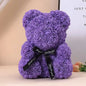 25cm Artificial Teddy Rose Flower Bear with Box Romantic