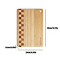 bamboo cutting board, checkerboard steak plate,