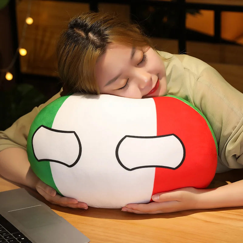 Hot  10/30/50cm Polandball Country Ball Toy Plush Pendant Plush Doll