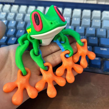 3D Printing Simulation Tree Frog Joint Movable Frog