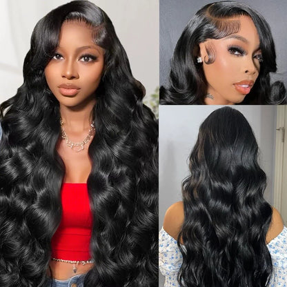 200 Density Body Wave 13x4 360 HD Transparent Lace Front