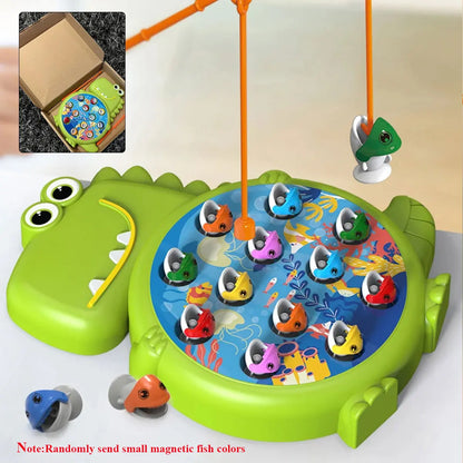 Dinosaur Simple Magnetic Fishing Toys Play Rod Game Toys for Child