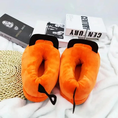 Chainsaw Home Slipper Womens Winter Warm Fuzzy