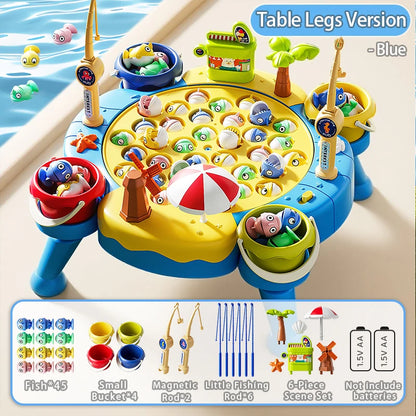 Magnetic Fishing Game - Educational Learning Toy with 2/6 Poles