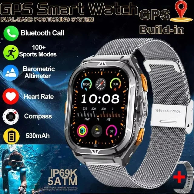 2025 New GPS Track Smart Watch Men