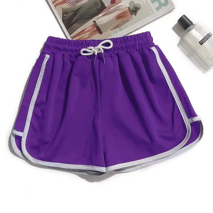 Women yoga Shorts Summer outer wear mid-waist casual
