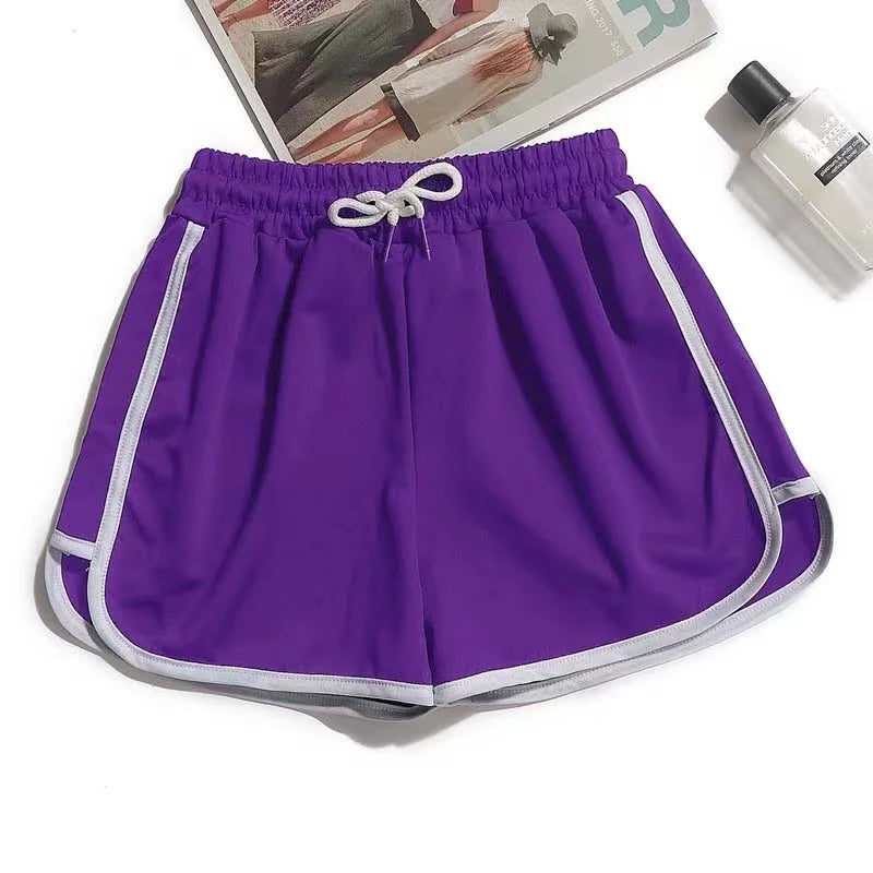 Women yoga Shorts Summer outer wear mid-waist casual
