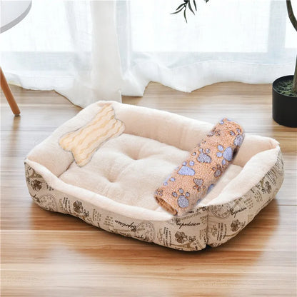 Pet Large Dog Bed Warm House Candy-colored