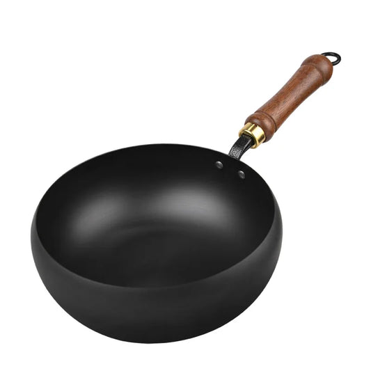 "Big belly pot, hand-forged, deepened frying pan,