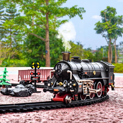 Add Water and Spray Smoke Train Model Steam Locomotive Alloy