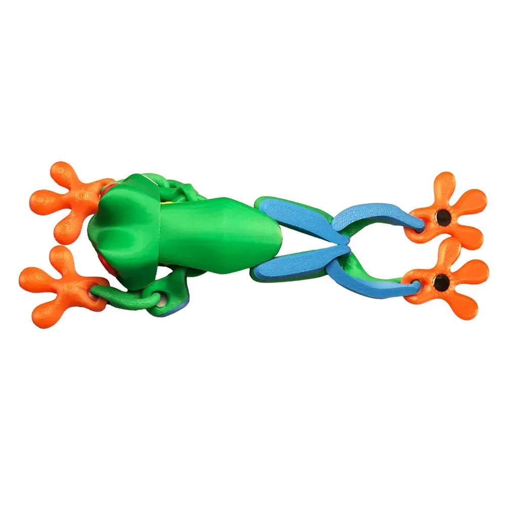3D Printing Simulation Tree Frog Joint Movable Frog
