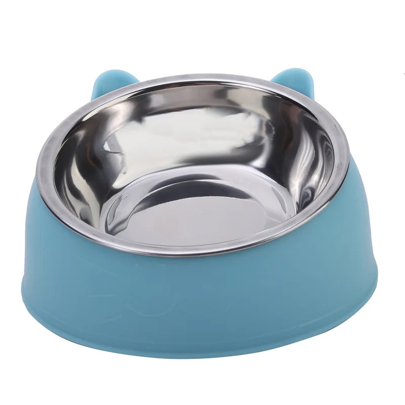 Cat Bowl Lovely Creative Inclined Kitten Puppy Food
