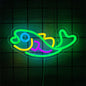 Fish Neon Sign, Wall Business Decor, Usb Powered,