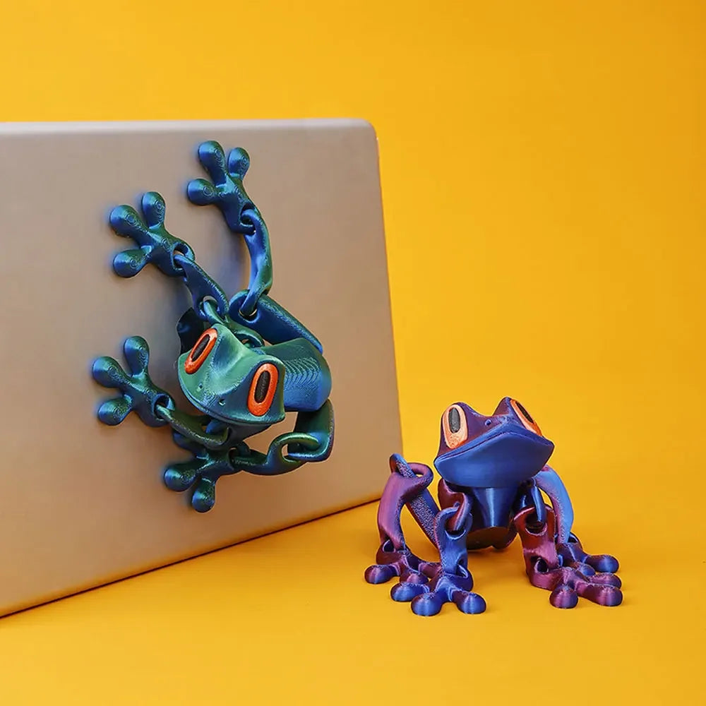 3D Printing Simulation Tree Frog Joint Movable Frog