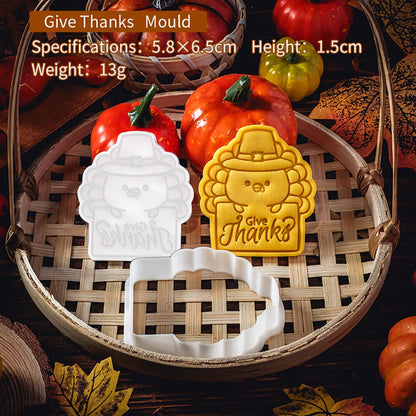 Thanksgiving Theme Cookie Molds Fondant Cutter