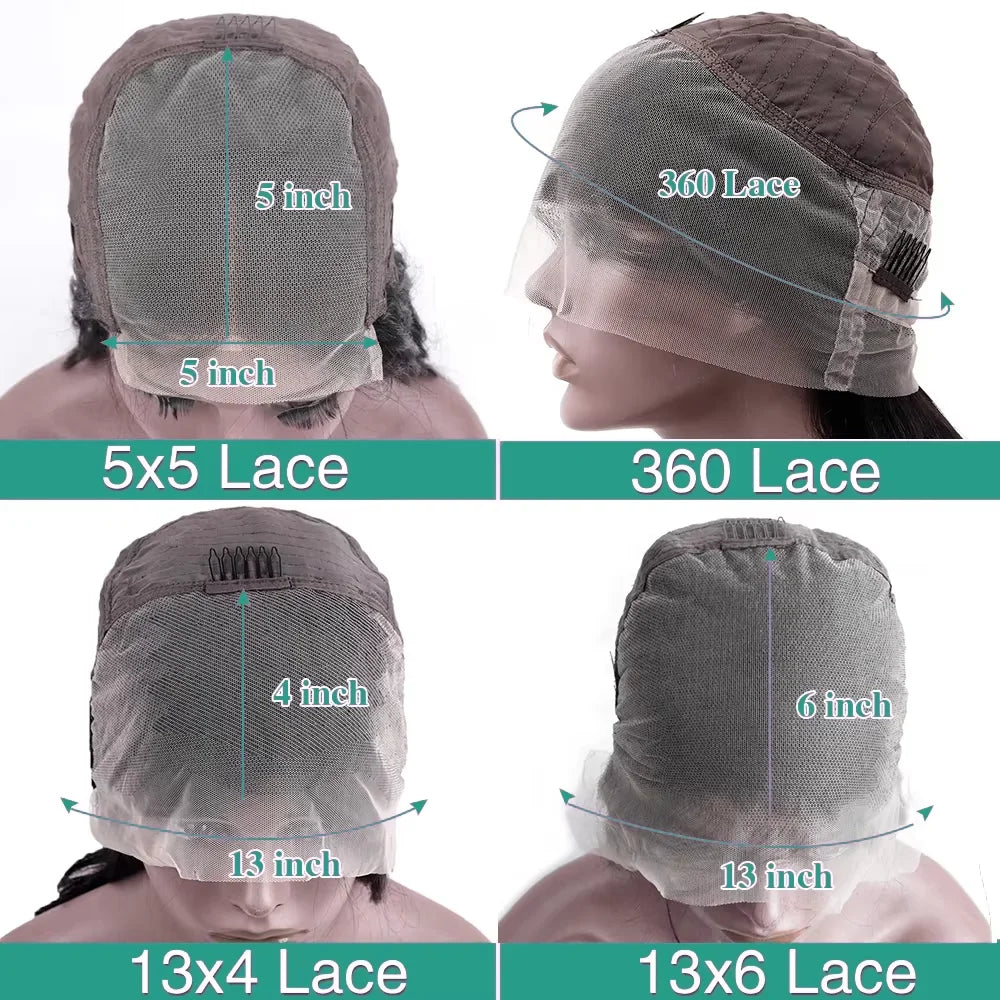 200 Density Body Wave 13x4 360 HD Transparent Lace Front