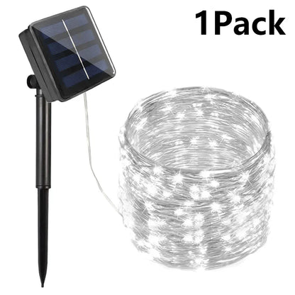 7M/12M/22M/32M LED Solar String Fairy Lights Outdoor