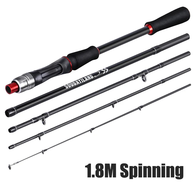 Sougayilang 1.8m 2.1m Lure Fishing Rod Carbon Fiber
