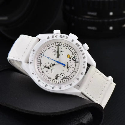 2025 Newest High Quality Wantch Men's and Women's Moon Mercury Quartz