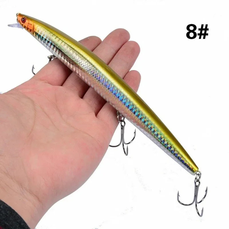 16 Colors 18cm 24g Minnow Fishing Lure Laser Crankbait