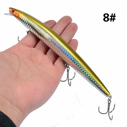 16 Colors 18cm 24g Minnow Fishing Lure Laser Crankbait