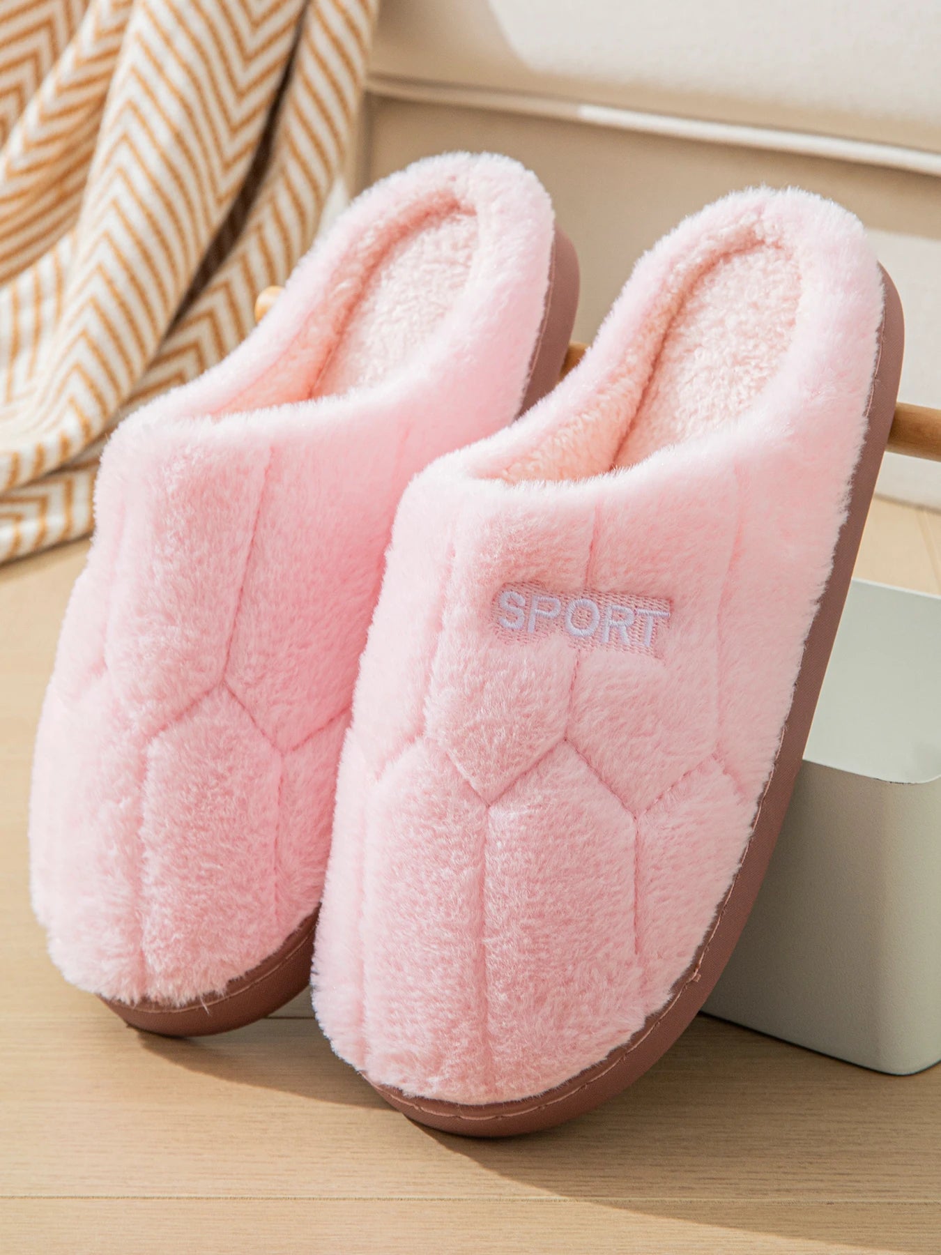 Cotton Slippers for Women in Autumn and Winter, Indoor