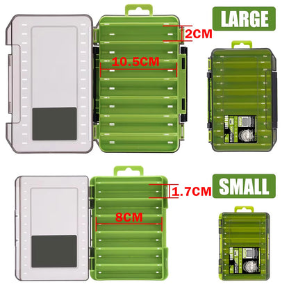 SAMOLLA Double-Sided Compact Tackle Box -