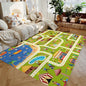 Car Play Mat for Boys and Girls Highway City Traffic-Themed Rugs