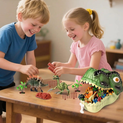 46 Pcs Dinosaur Toy, Dinosaur Figurines Includes Dino Aufbewahrungsbox,