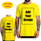 Custom T Shirt for Men Front Back Print