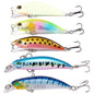 5 PCS Luure Kit Sinking Minnow Trout Artificial Bait Crank Bait Bass Hook