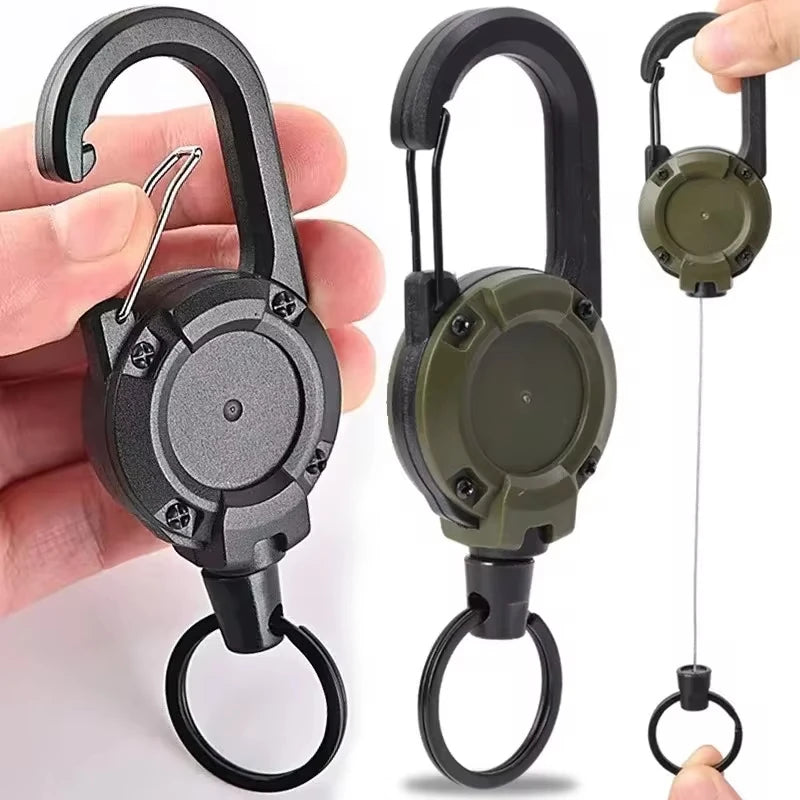 Retractable Heavy Duty Pull Reel Carabiner Strong