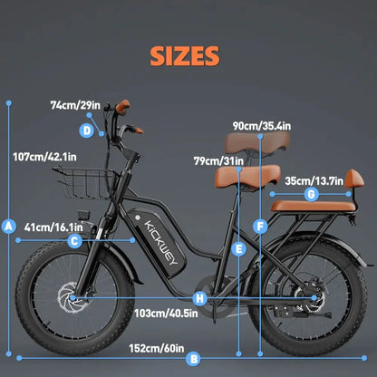 Electric Bike for Adults，20'' 1500W