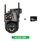 6K 9MP HD IP Camera Outdoor Three-Lens External