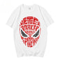 Spider-Man Peter Parker Quote T Shirt Men Oversized Short Sleeve Tee "Great Power" Graphic T-shirt Streetwear Casual Cotton Tops