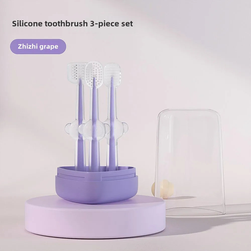 Pet Silicone Toothbrush and Toothpaste Set Teeth Cleaning