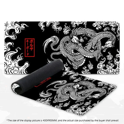 Japanese Dragon Large XXL Gaming Mousepad 900x400 700x300